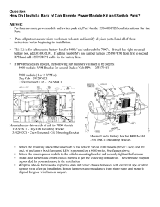 Back of Cab Remote Power Module Kit