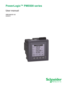 user manual - Schneider Electric