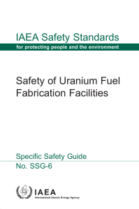 Safety of Uranium Fuel Fabrication Facilities