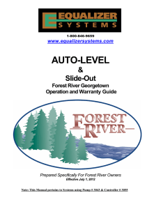 Forest River Georgetown Auto-Level Operation