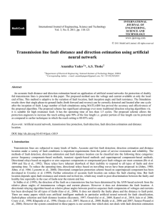 Transmission line fault distance and direction estimation using