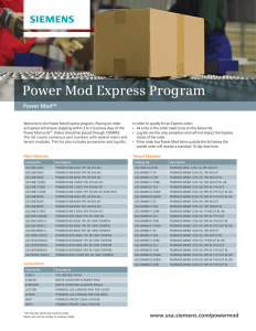 Power Mod Express Program