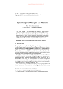 Spatio-temporal Ontologies and Attention - Kai