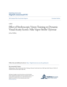 Effect of Stroboscopic Vision Training on Dynamic Visual Acuity