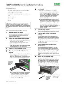 HOBO RX3000 Channel Kit Installation Instructions