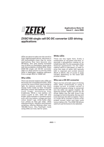 Zetex - AN33 - ZXSC100 single cell DC