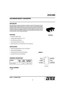 ZXSC400 - Datasheet