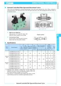 (Solenoid Controlled Pilot Operated Directional Valves).