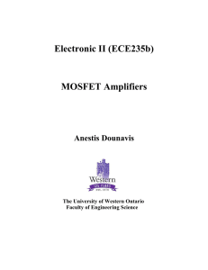 single-stage MOSFET amplifiers
