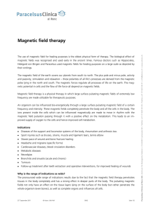 Magnetic field therapy - Paracelsus Klinik Al Ronc
