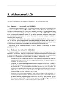 Ch5 - Alphanumeric LCD