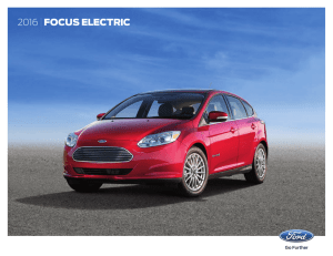2016 Ford Focus Electric Brochure