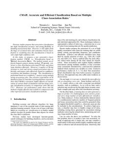 CMAR: Accurate and Efficient Classification Based on Multiple Class