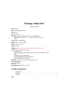 Package `shinyTree`
