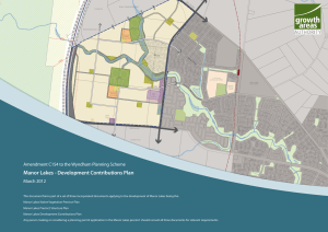 Manor Lakes - Development Contributions Plan