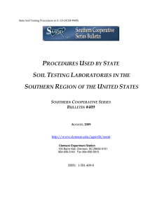 Procedures Used by State Soil Testing Laboratories in the Southern