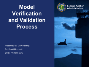Summary of Model Verification and Validation Process