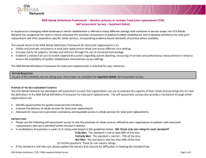 Geriatric Rehab Definitions Framework