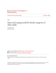 Stress and coping model for family caregivers of older adults