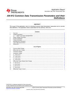 AN-912 Common Data Transmission