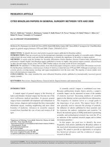 research article cited brazilian papers in general surgery