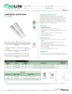 lamp ready vapor tight