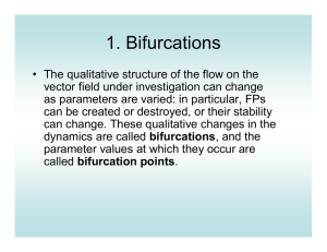 1. Bifurcations