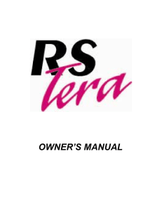 RS Tera manual - West Coast Sailing