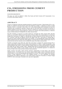 co2 emissions from cement production