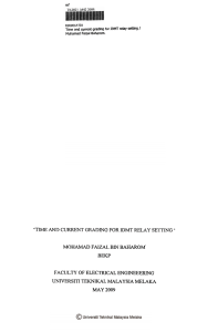 time and current grading for idmt relay setting