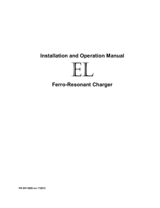 Installation and Operation Manual Ferro