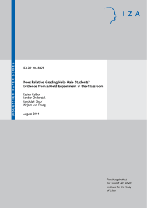 Does Relative Grading Help Male Students? Evidence from a Field