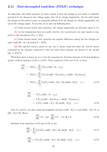 2.11 Fast-decoupled load-flow (FDLF) technique