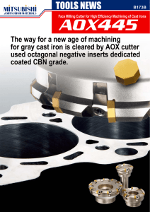 TOOLS NEWS B173B Face Milling Cutter for High Efficiency