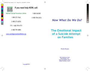 The Emotional Impact of a Suicide Attempt on Families