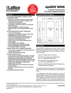 ispGDX80VA Data Sheet - Lattice Semiconductor