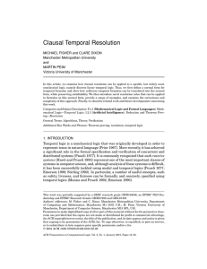 Clausal Temporal Resolution