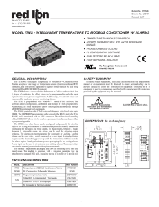 ITMS Data Sheet/Manual PDF