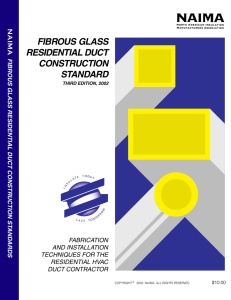 Fibrous Glass Residential Duct Construction