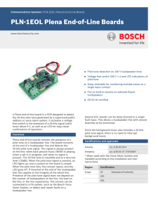 PLN‑1EOL Plena End-of-Line Boards