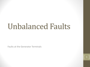 Unbalanced Faults