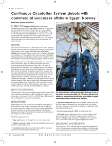 Continuous Circulation System debuts with