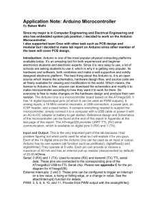 Application Note: Arduino Microcontroller