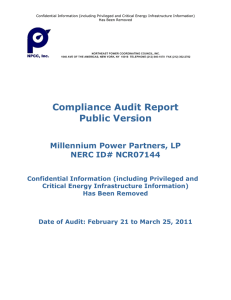 NERC Compliance Process Directive