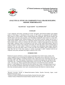 analytical study on composite wall-frame building seismic performance