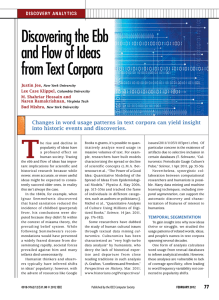 Discovering the Ebb and Flow of Ideas from Text Corpora