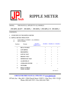 ripple meter - JP Tech, Inc.