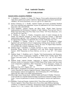 LIST OF PUBLICATIONS( since January, 1994)