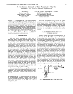 A New Control Approach to Three-Phase Active