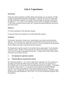 Lab 4: Capacitance